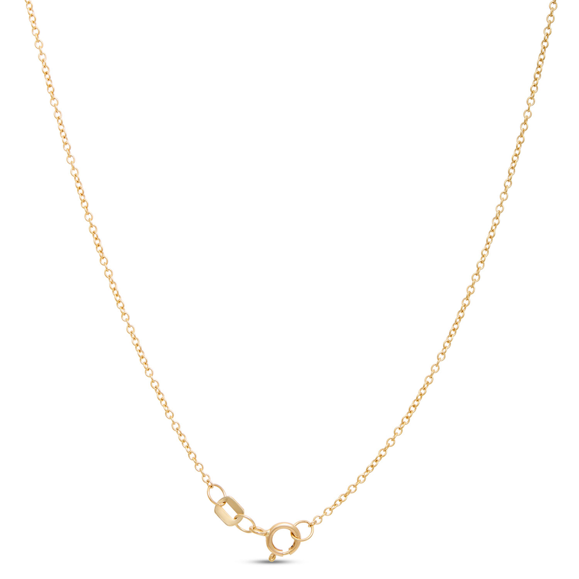 Open Center Circle Pendant with Diamonds, 1 Carat, 14K Yellow Gold