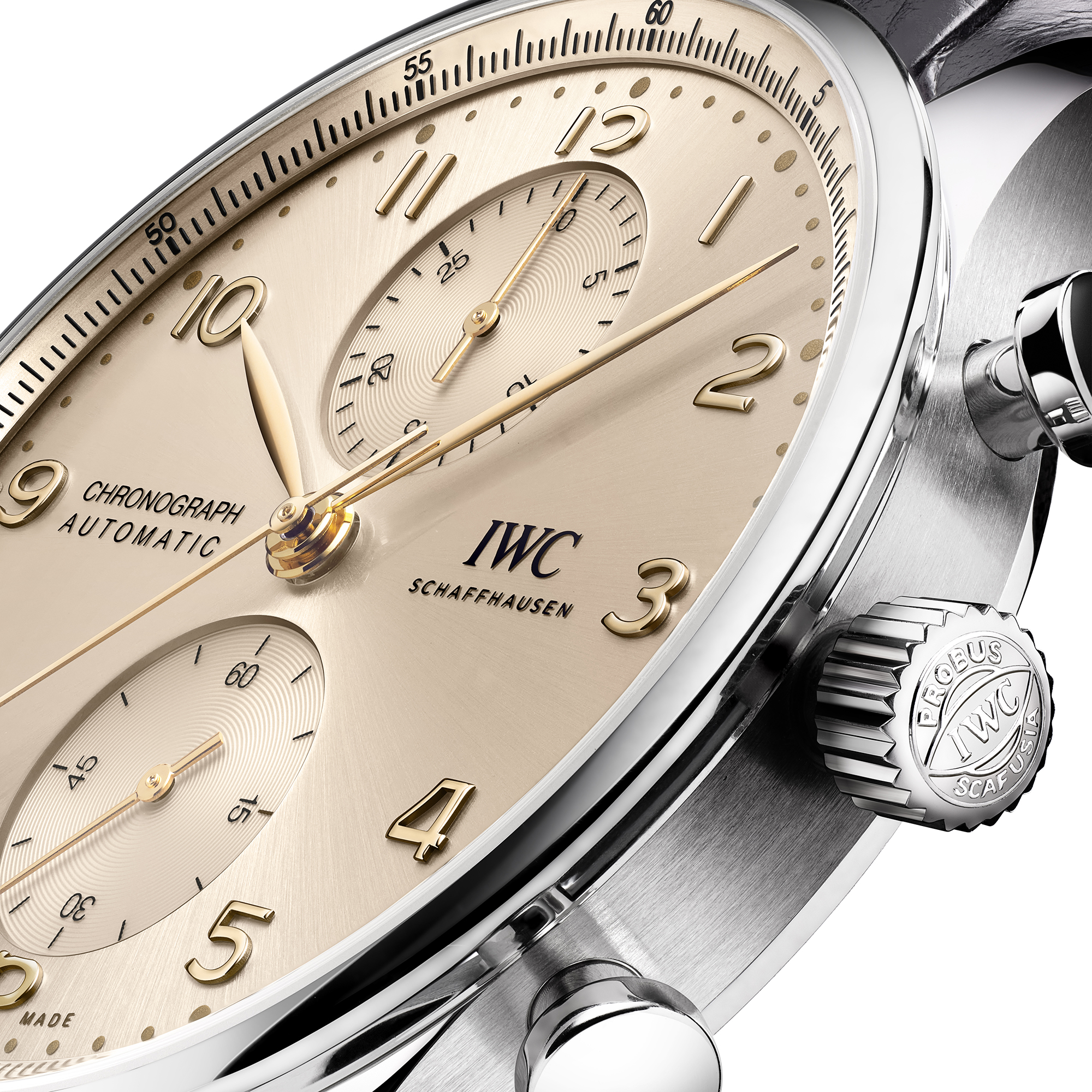 IWC Portugieser Chronograph Beige Dial Watch, 41mm