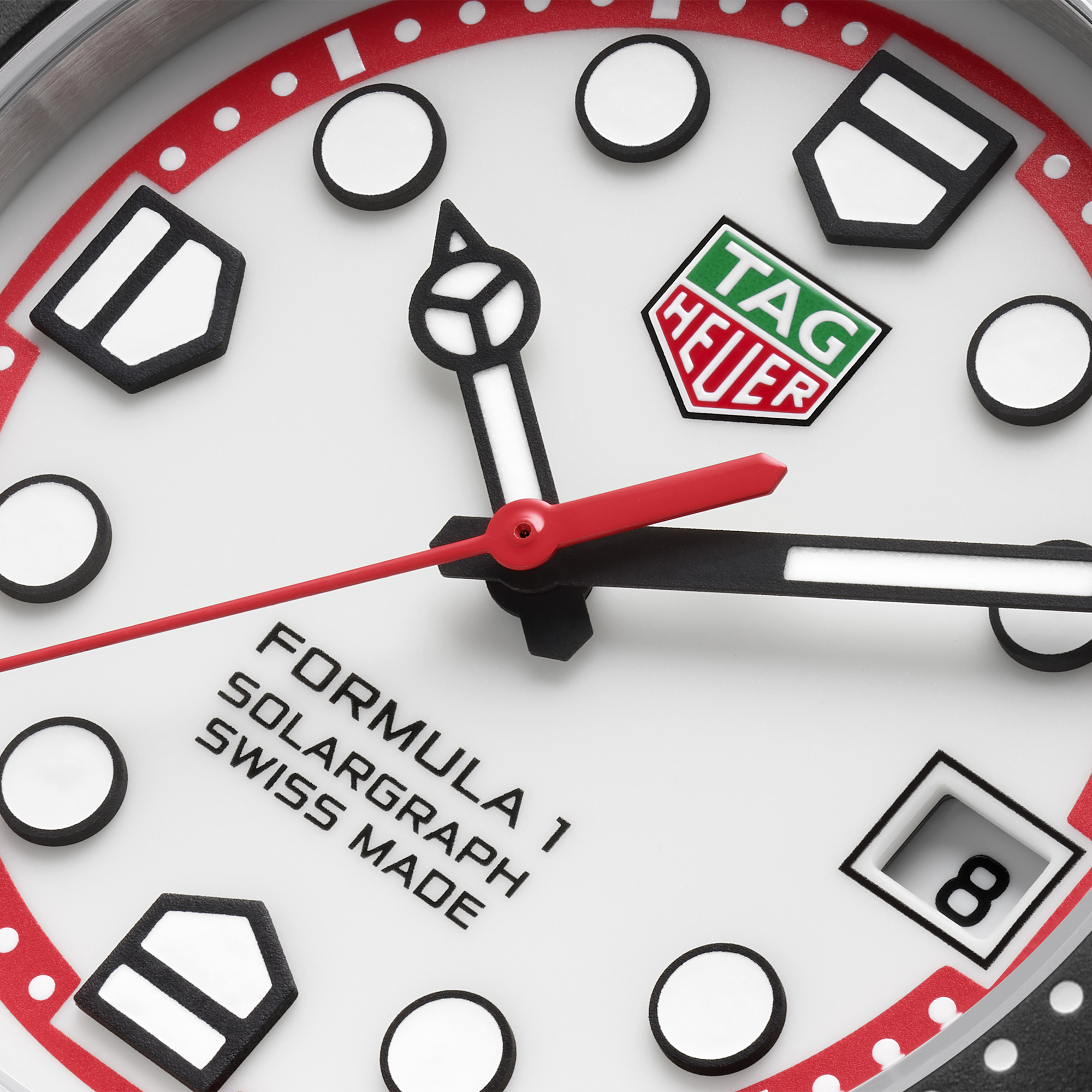 TAG Heuer Formula 1 Solargraph White Dial Watch, 38mm
