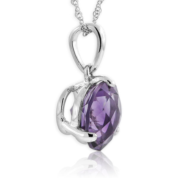 Amethyst Pendant 14K