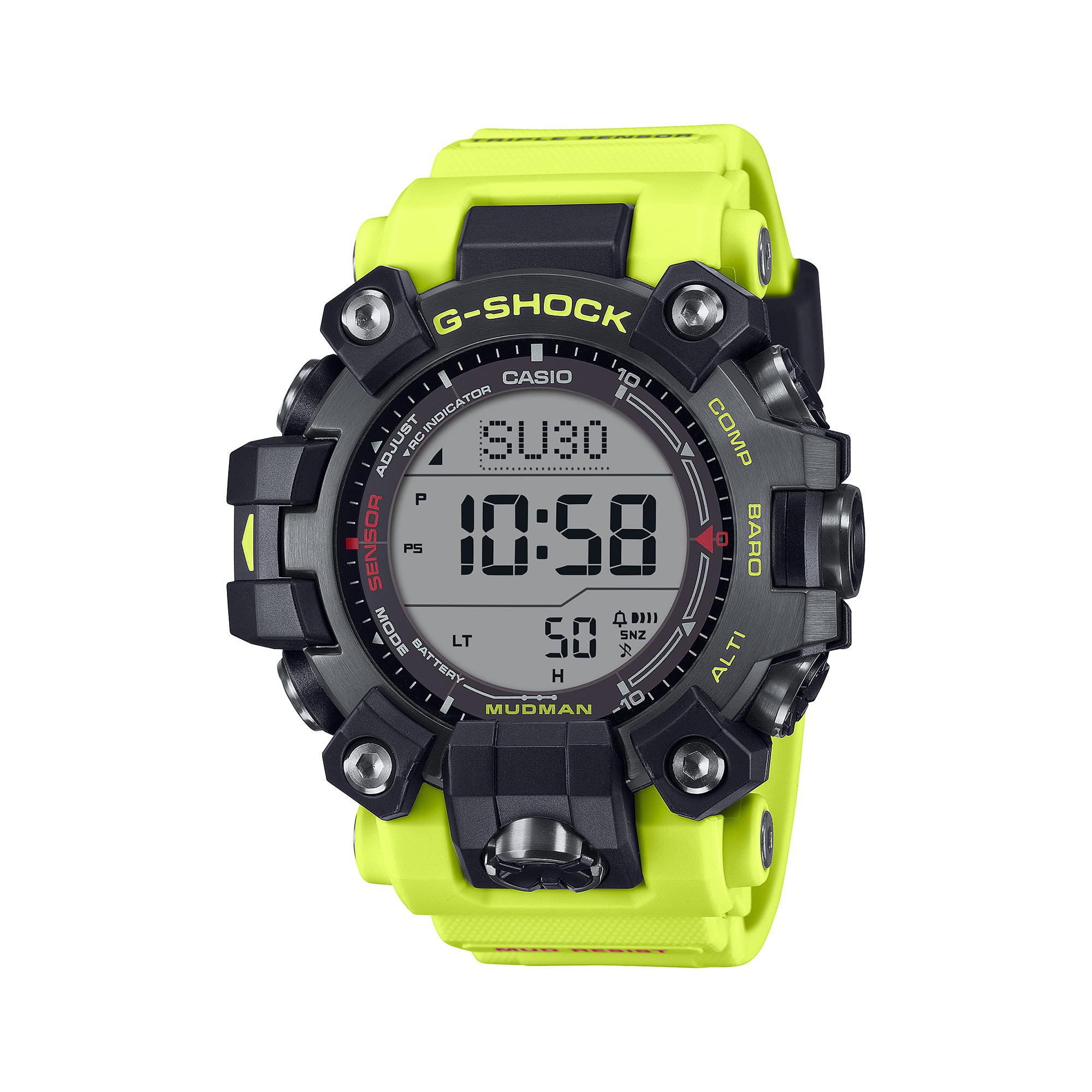 G-Shock Master Of G-Land Mudman Gray Dial Watch, 52.7mm