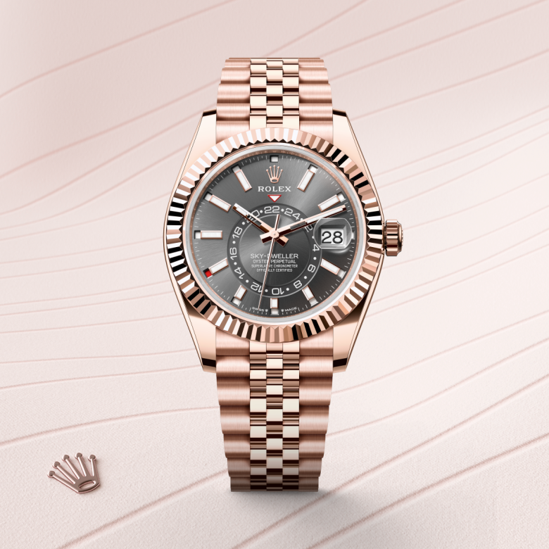 Rolex Sky-Dweller 18 ct Everose gold, M336935-0008 | Ben Bridge