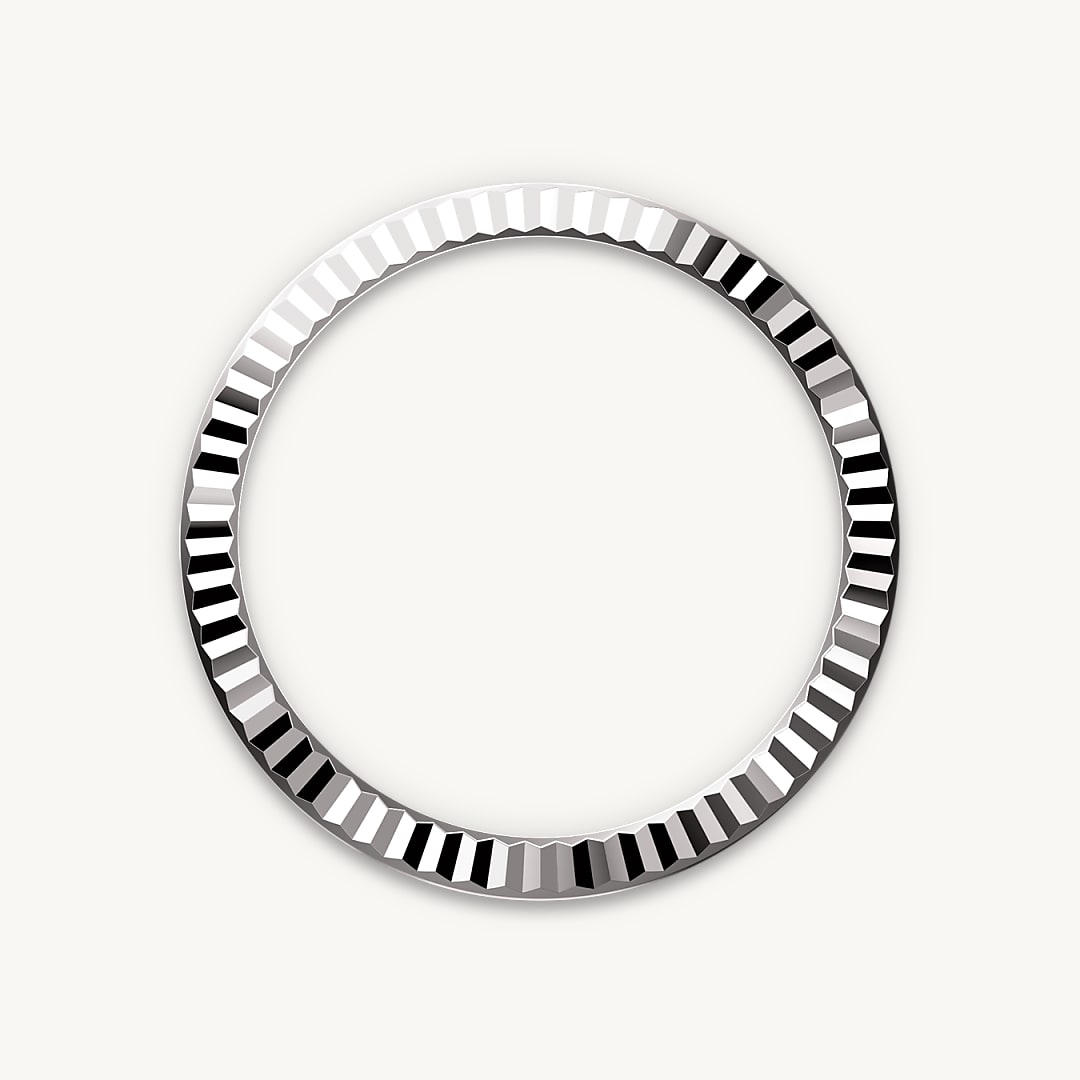 rolex lady-datejust in white rolesor - combination of oystersteel and white gold, m279174-0020 - fluted bezel - ben bridge