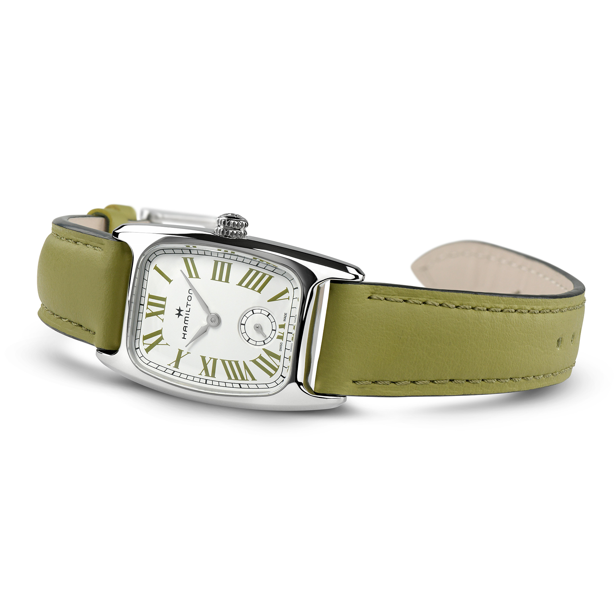 Hamilton American Classic Boulton Small Second Quartz M White Dial Watch, 24mm x 27mm