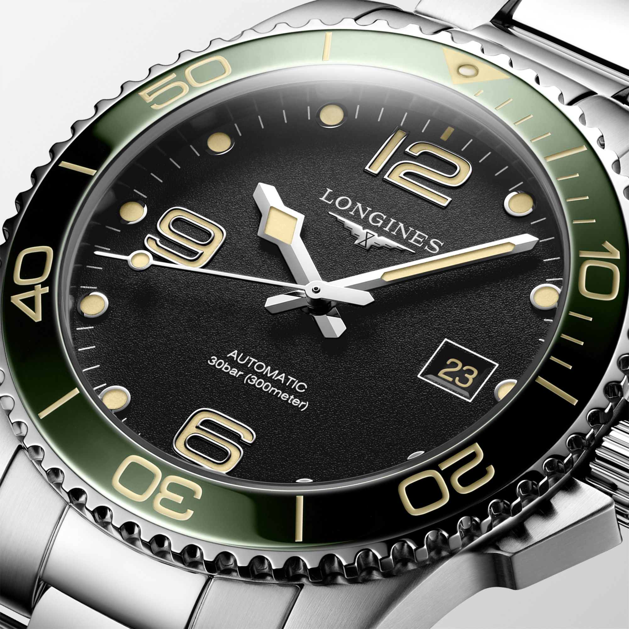 Longines HydroConquest Black Dial Watch, 41mm
