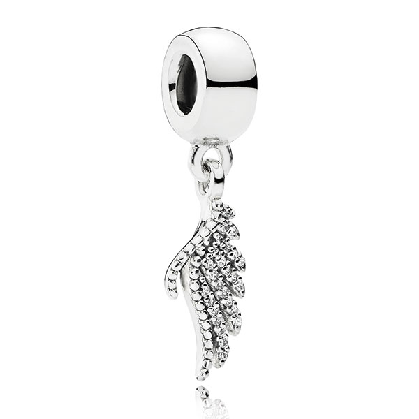 PANDORA Majestic Feather Charm - 791750CZ | Ben Bridge Jeweler