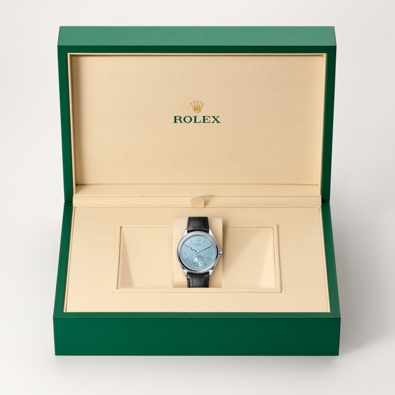 rolex 1908 in platinum, m52506-0003 - in rolex box - ben bridge