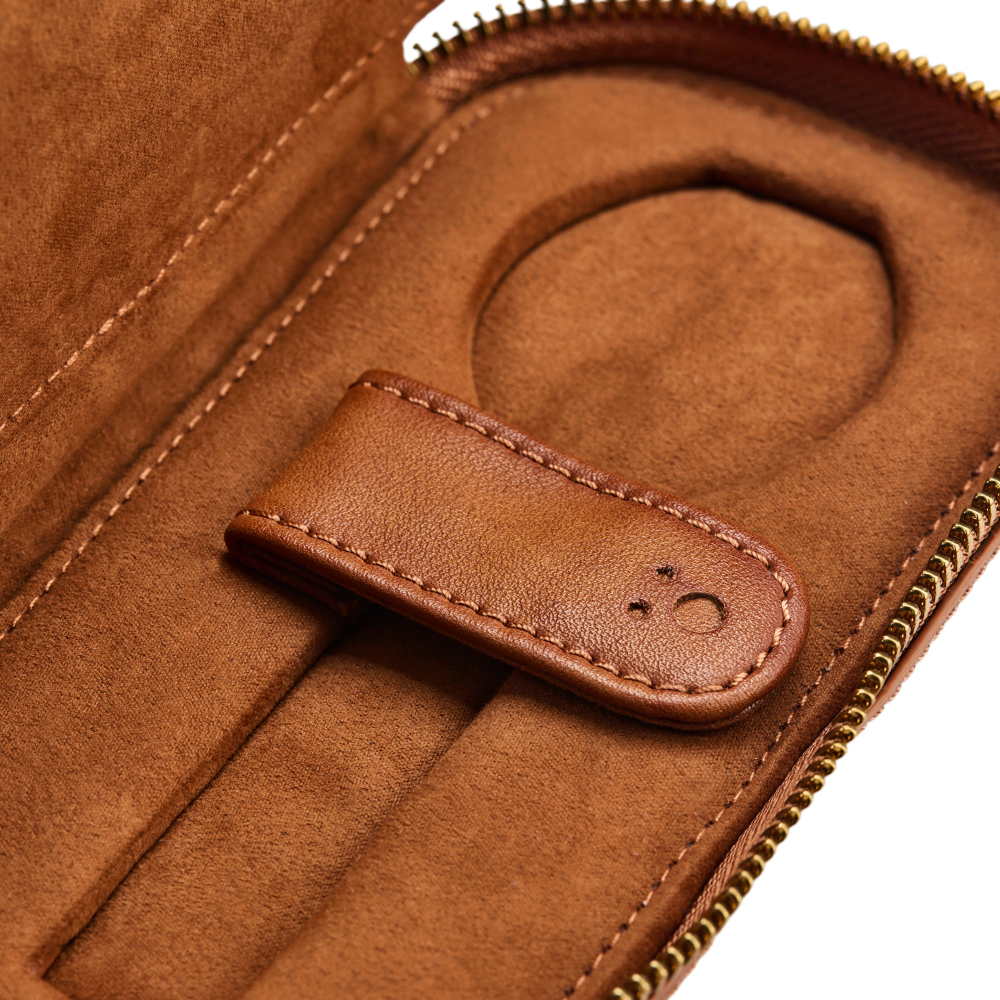 WOLF Brogue 2 Piece Watch Zip Case