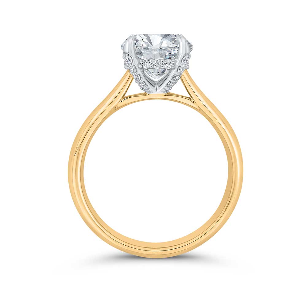 Bella Ponte Diamond Engagement Ring Setting in Platinum & 14K