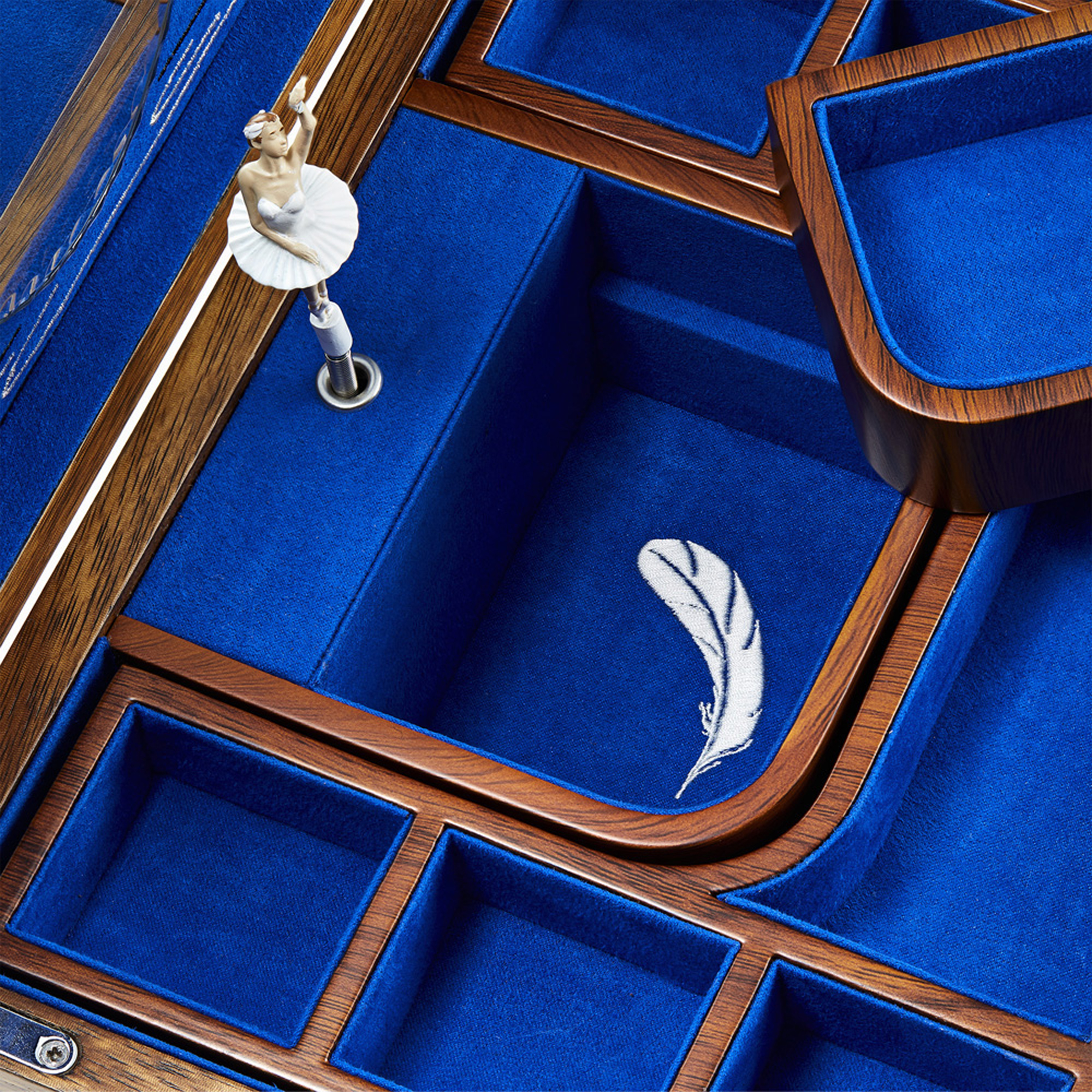 WOLF Ballet Musical Jewelry Box