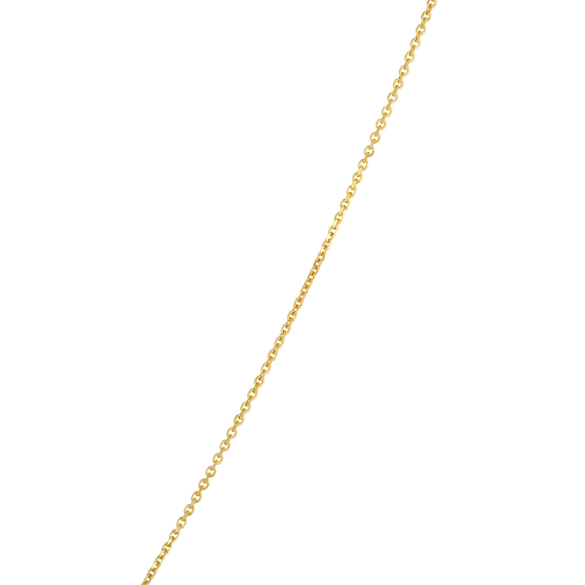 Round Sapphire Diamond Halo Pendant Necklace, 14K Yellow Gold