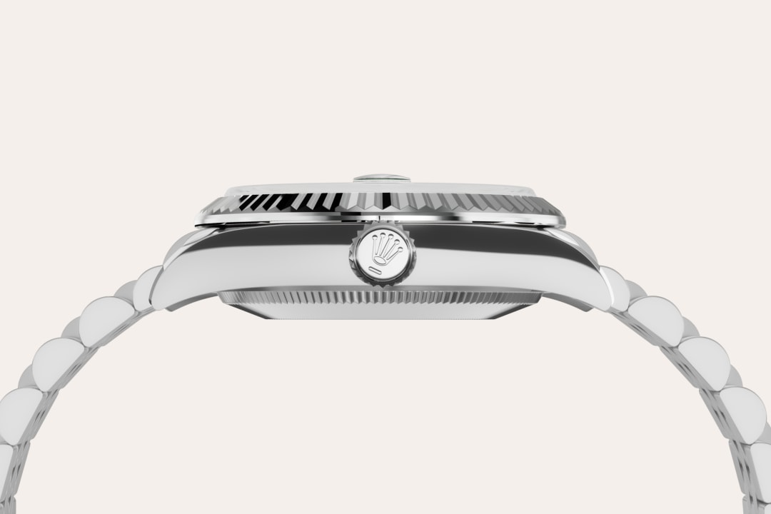 rolex datejust in white rolesor - combination of oystersteel and white gold, m278274-0018 - white rolesor - ben bridge