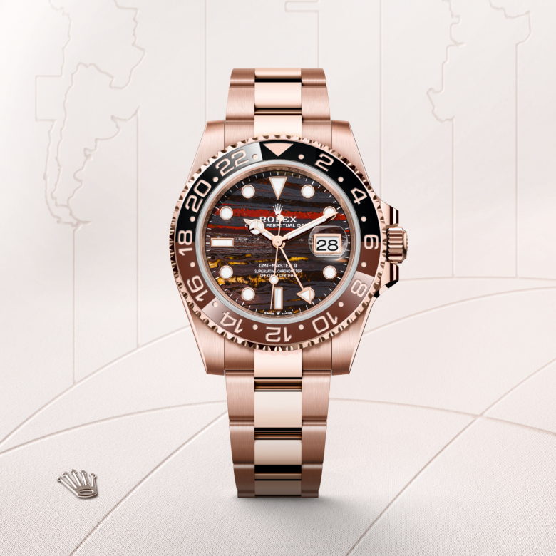 Rolex GMT-Master II 18 ct Everose gold, M126715CHNR-0002 | Ben Bridge