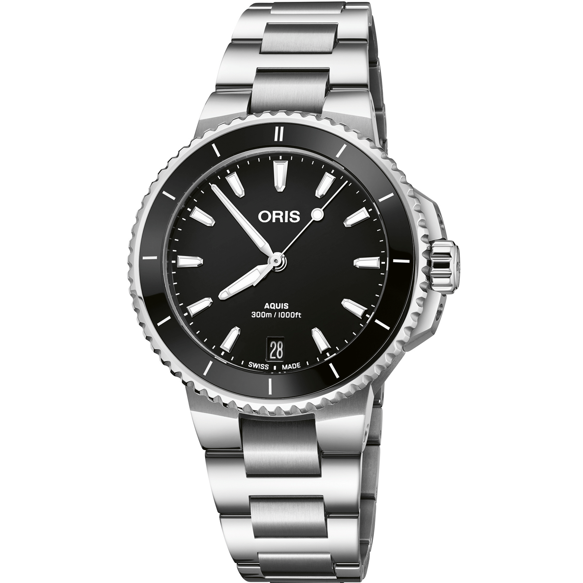 Oris Aquis Date Black Dial Watch, 36 mm