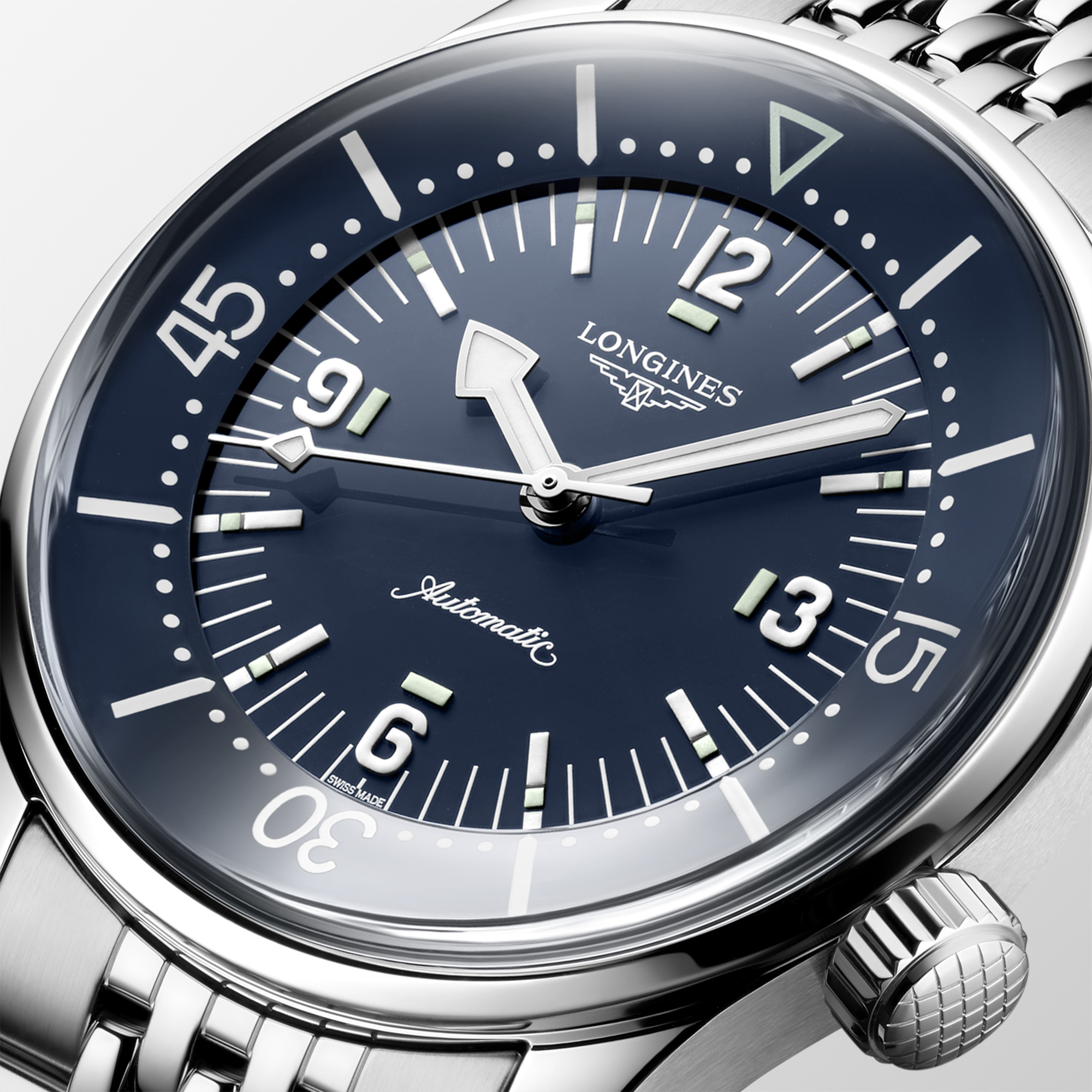 Longines Legend Diver Blue Dial Watch, 39mm