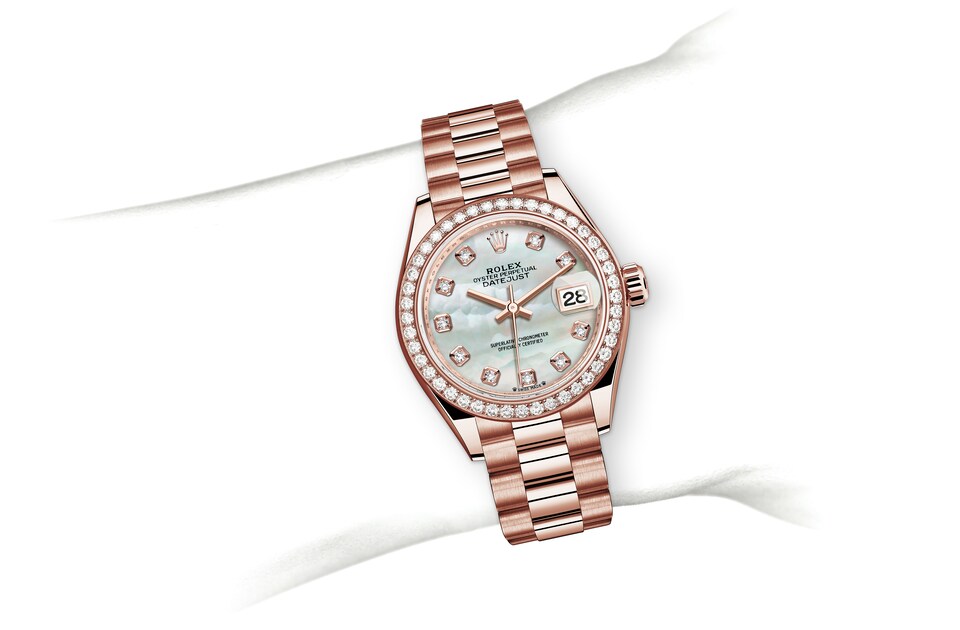 Rolex on wrist