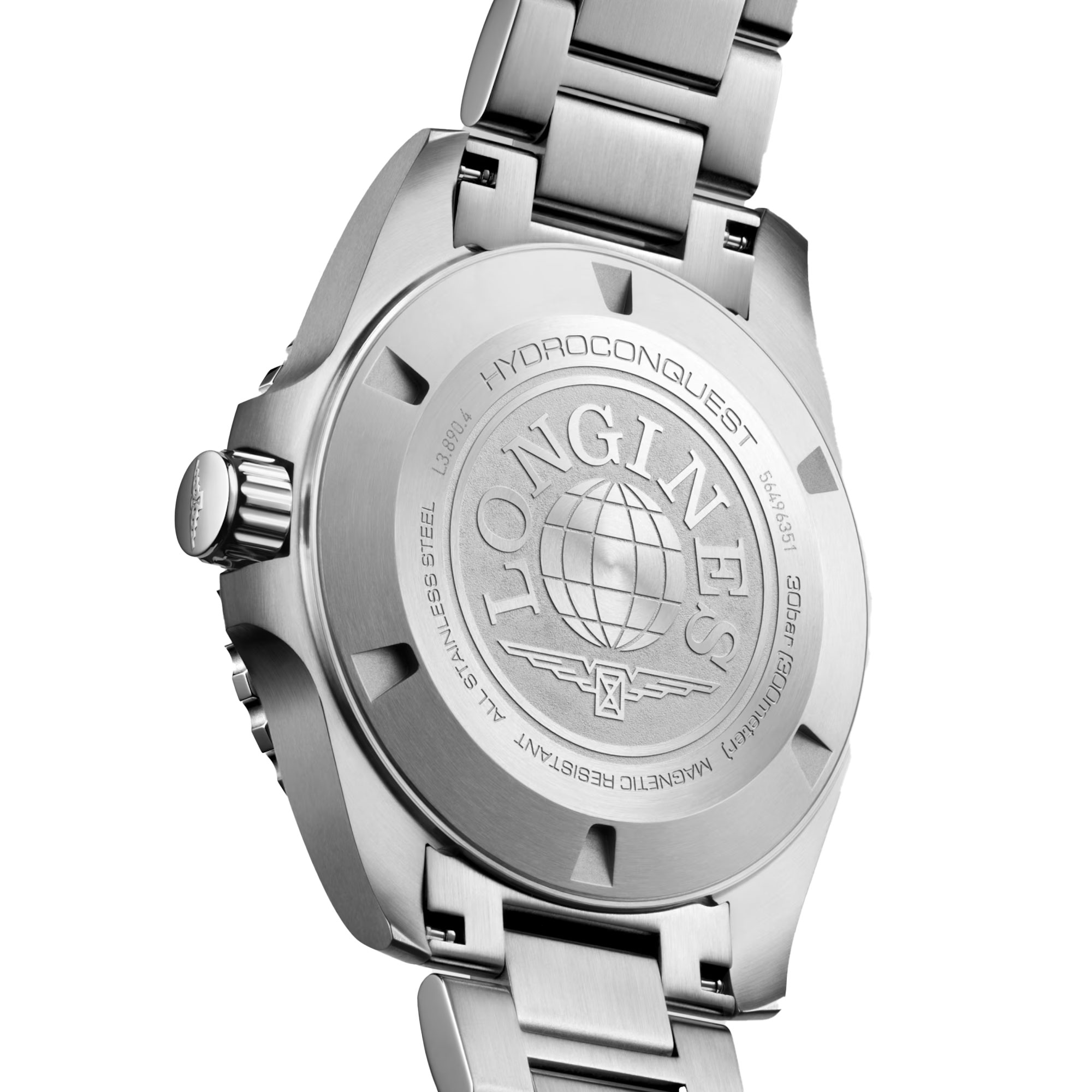 Longines Hydroconquest GMT Sunray Black Dial Watch, 43mm
