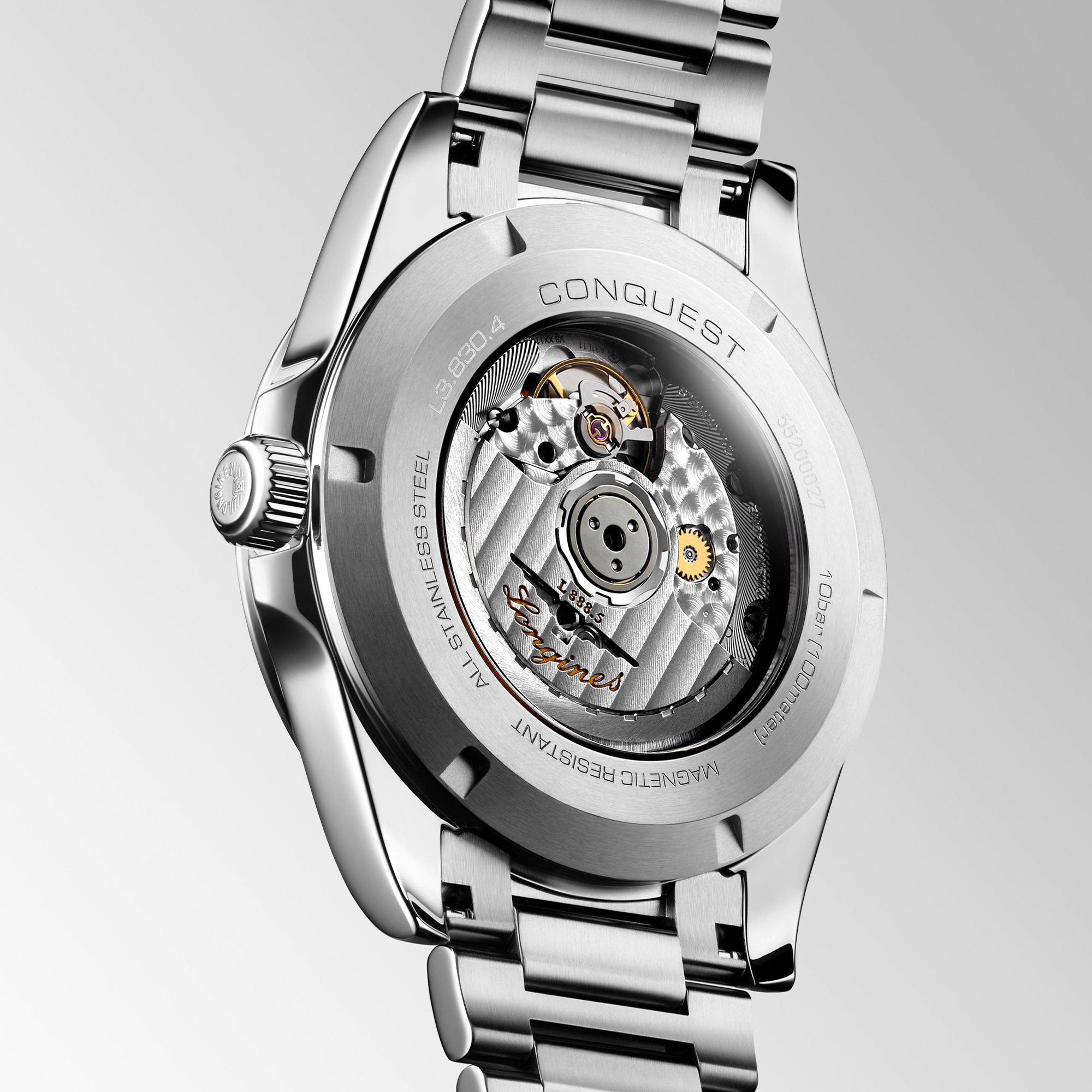 Longines Conquest Sunray Silver Dial Watch, 41mm
