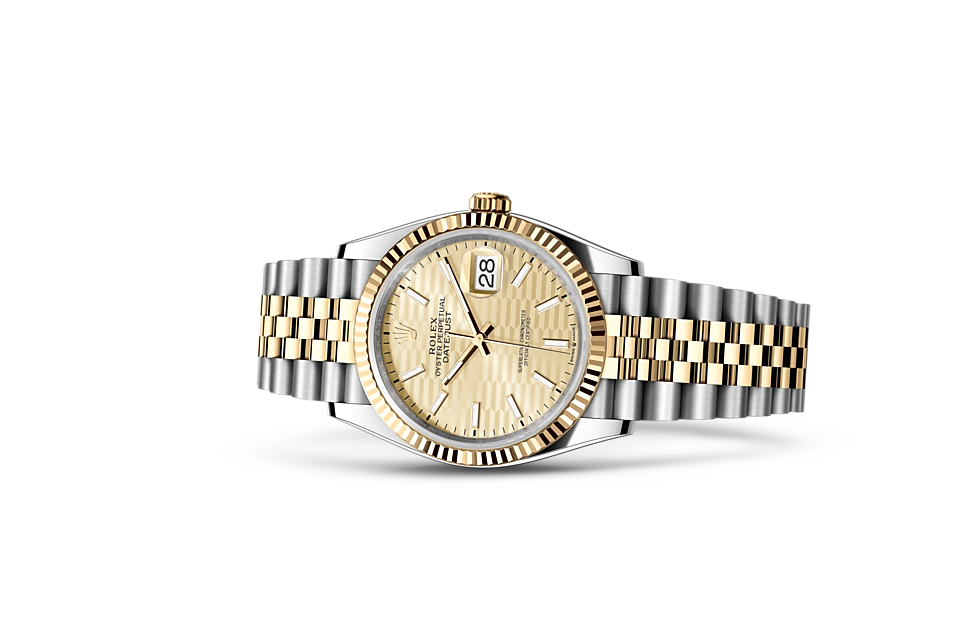 Rolex Datejust 36 Datejust Oyster, 36 mm, Oystersteel and yellow gold - M126233-0039 at Ben Bridge