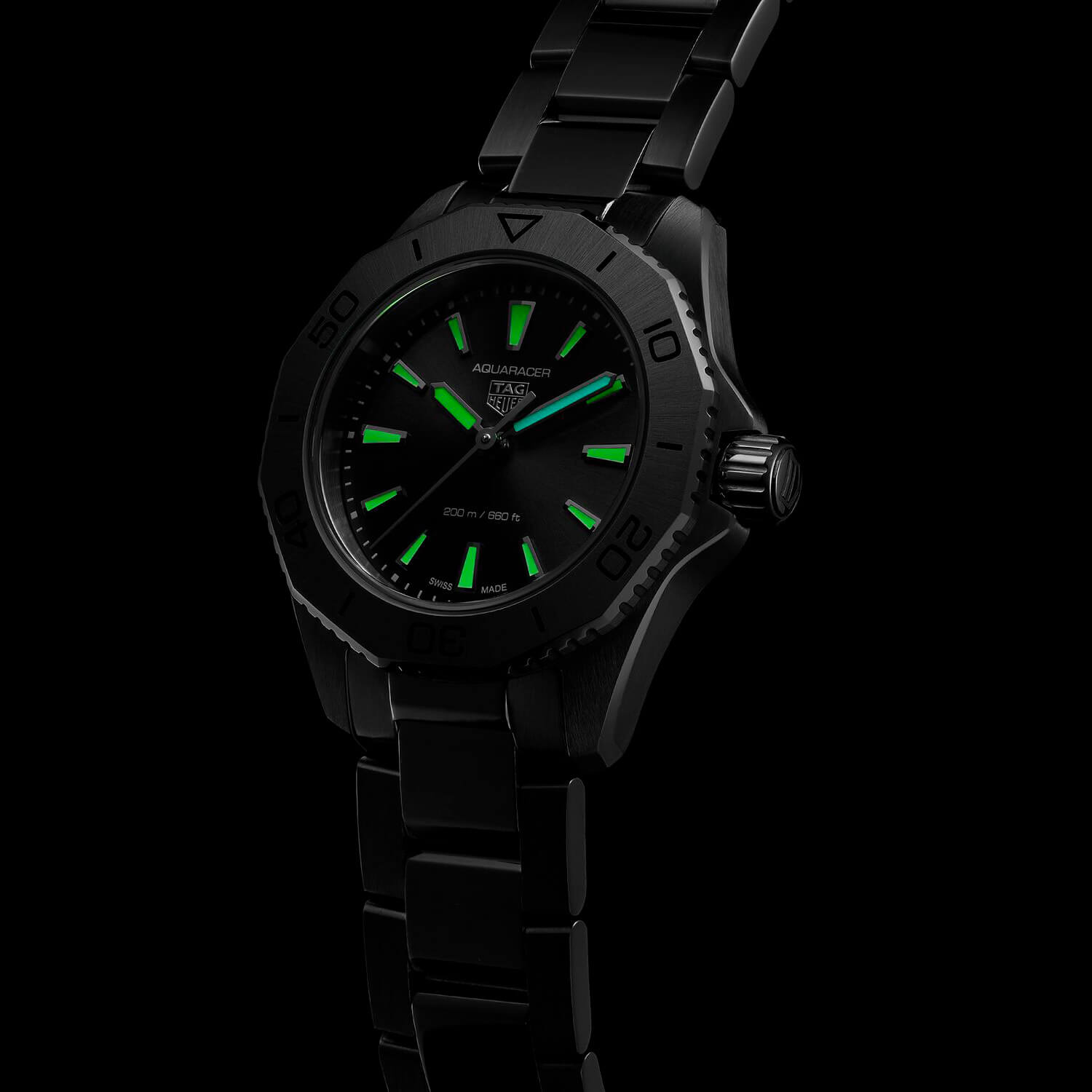 TAG Heuer Aquaracer Professional 200 Black Quartz Watch, 30mm