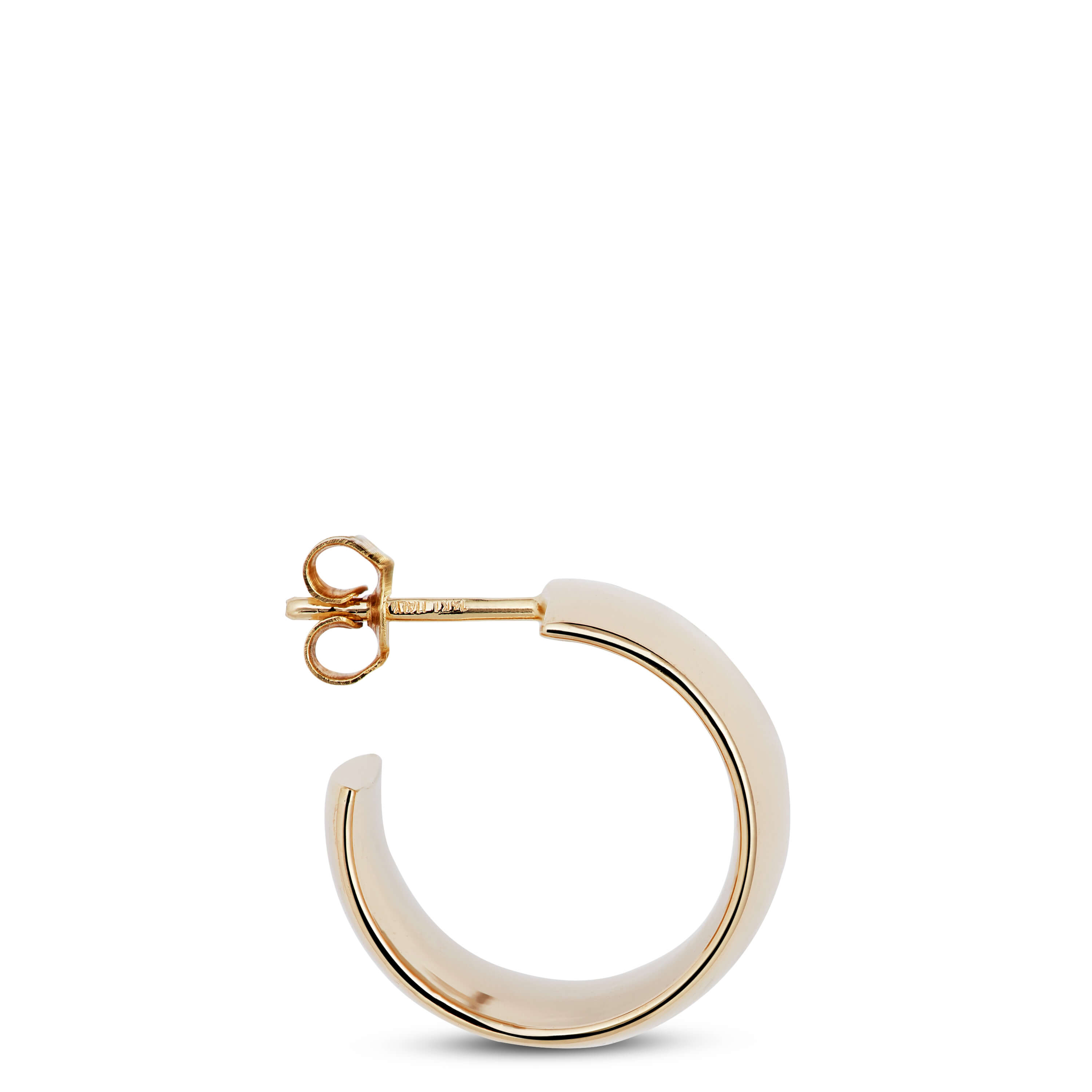 Toscano 9.9MM Chunky Hoop Earrings, 14K Yellow Gold
