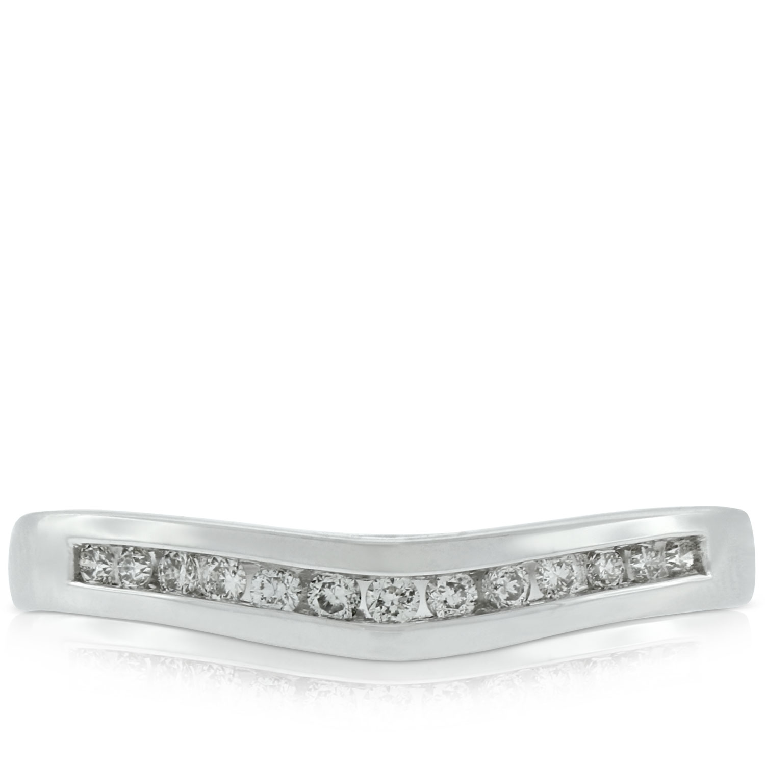 Diamond Contour Band 14K