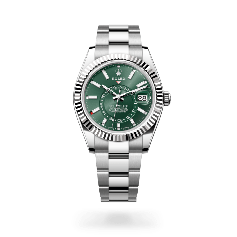 rolex sky-dweller in white rolesor - combination of oystersteel and white gold, m336934-0001 - ben bridge