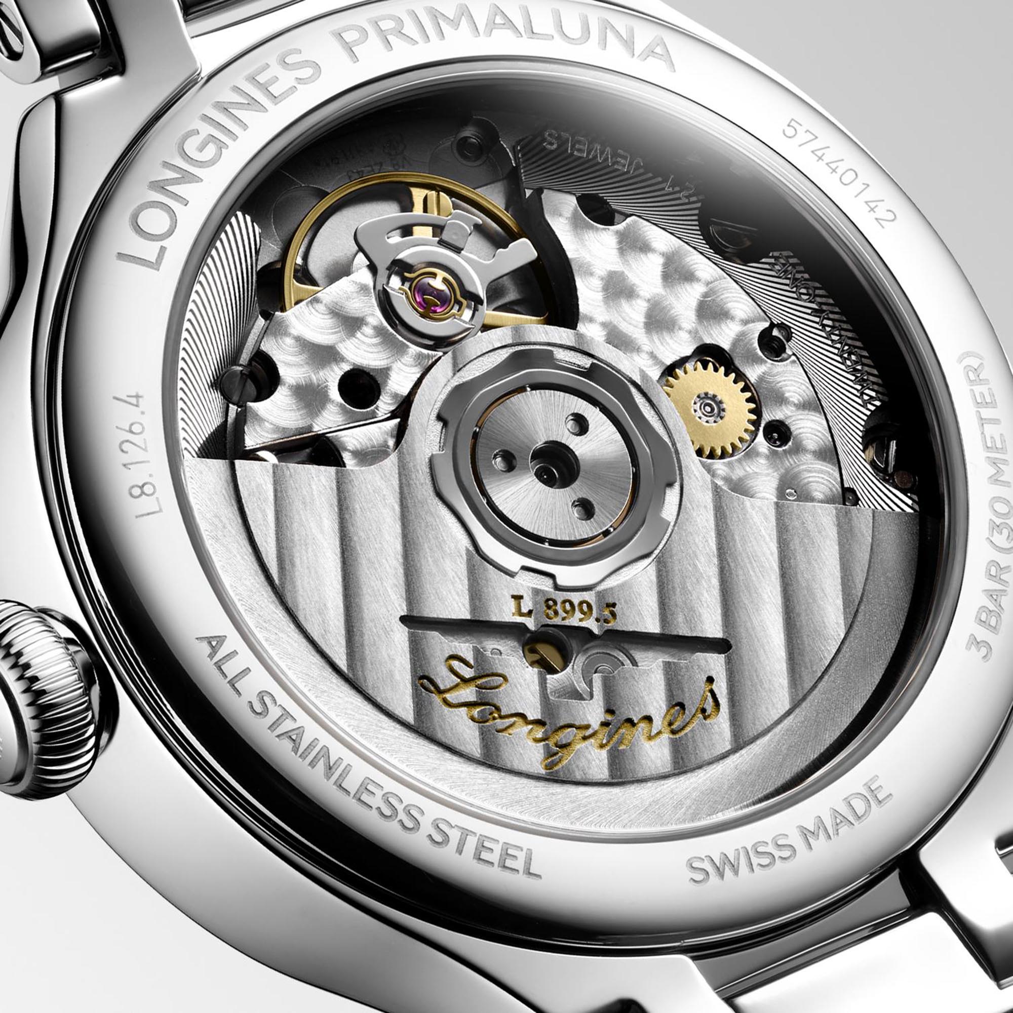 Longines Primaluna Moonphase White Dial Watch, 34mm
