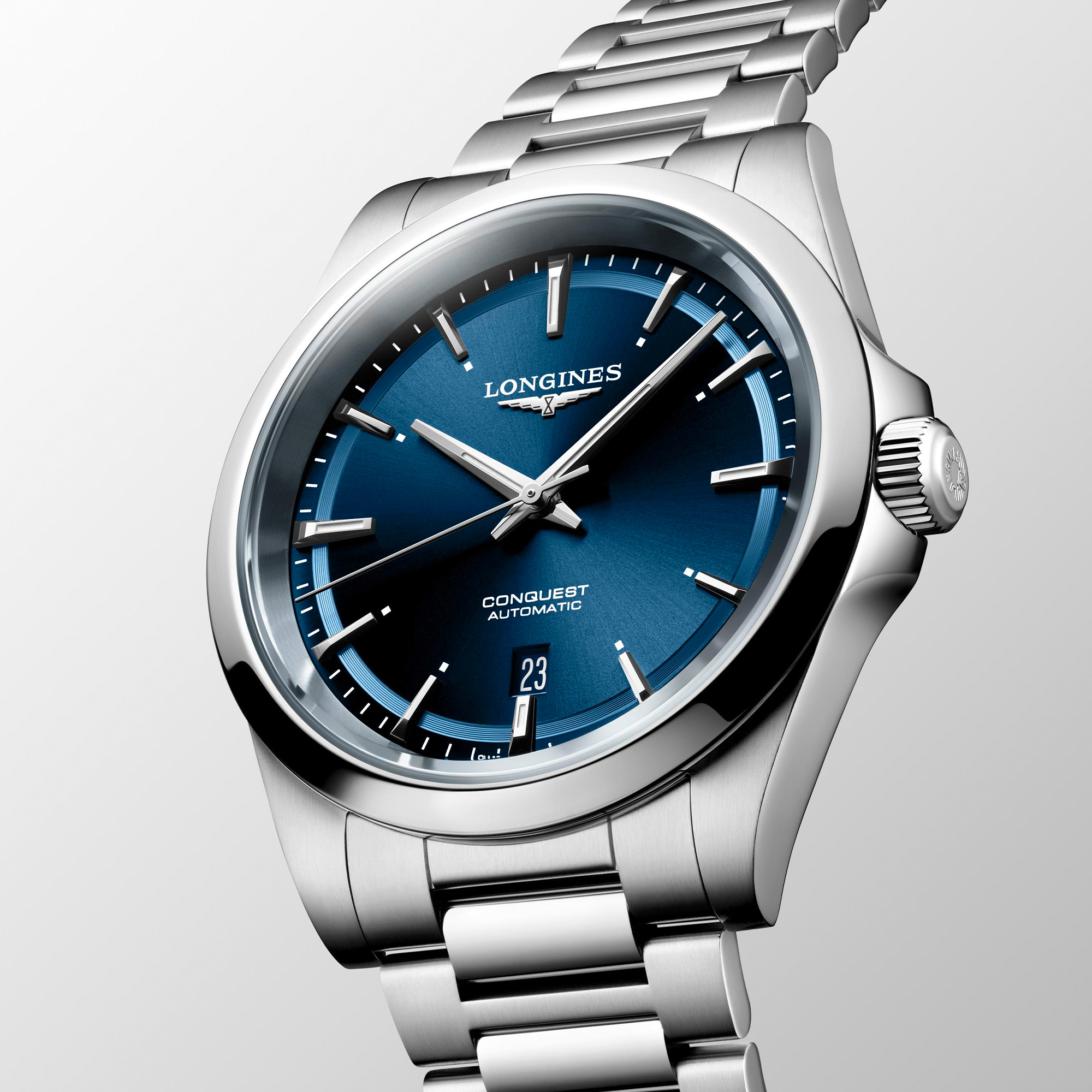 Longines Conquest Watch Sunray Blue Dial, 41mm