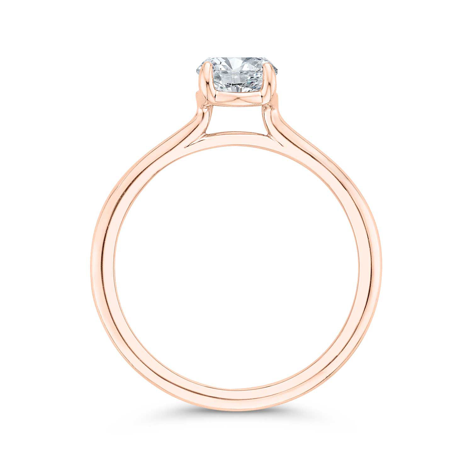 Bella Ponte "The Whisper" Rose Gold Engagement Ring Setting 14K