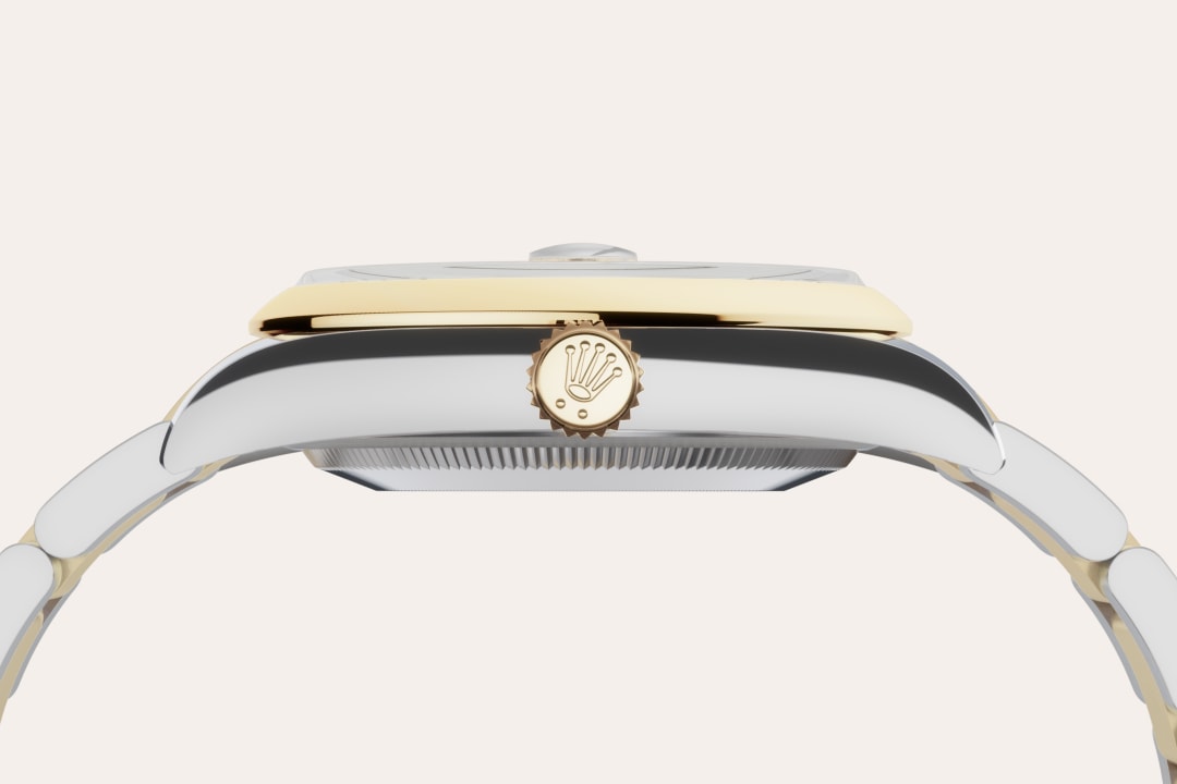 rolex datejust in yellow rolesor - combination of oystersteel and yellow gold, m126203-0058 - yellow rolesor - ben bridge