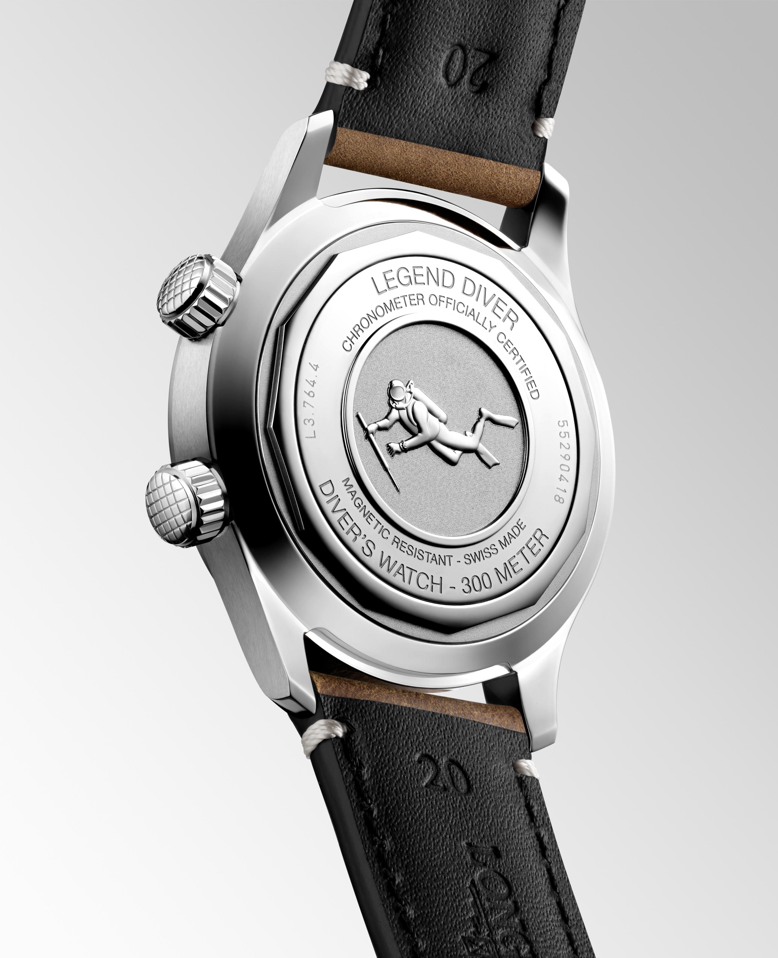 Longines Legend Diver Black Dial, 39mm
