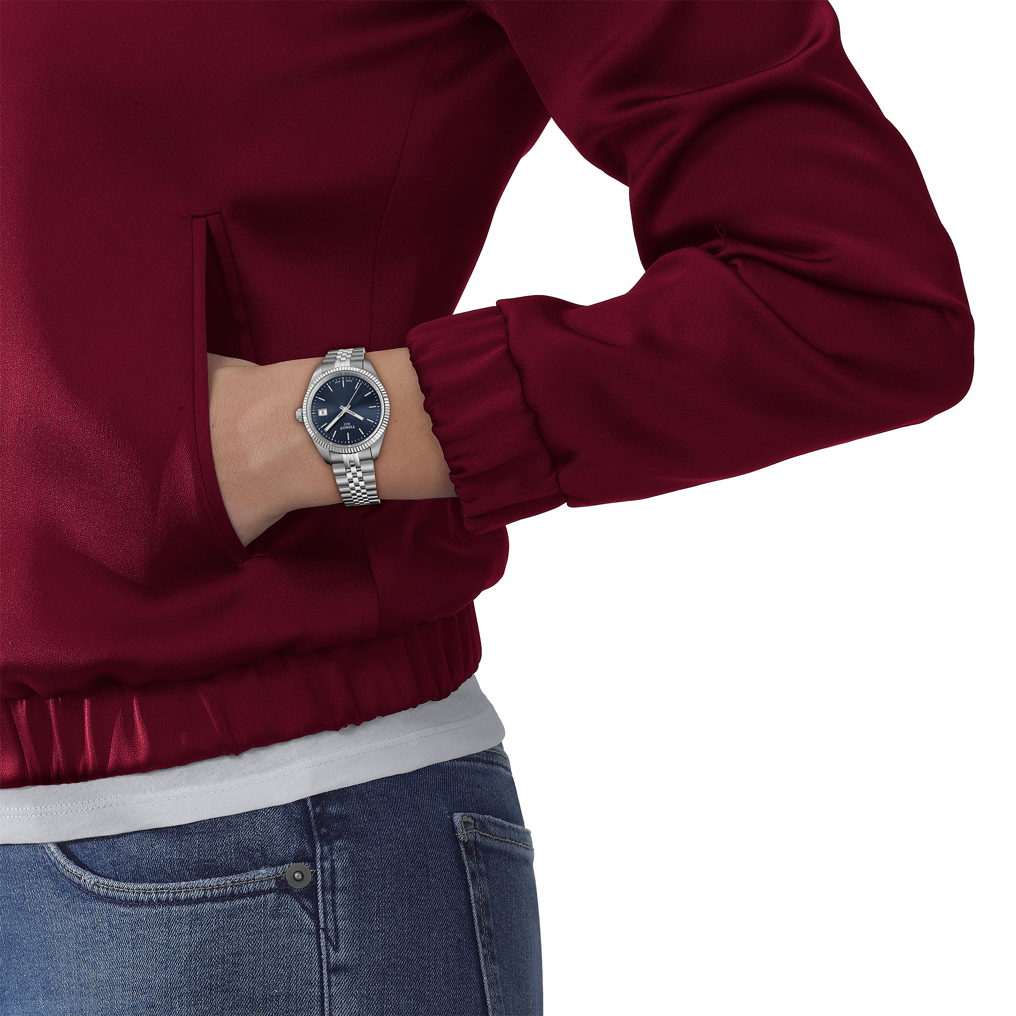 TISSOT Ballade Blue Dial Watch, 34mm