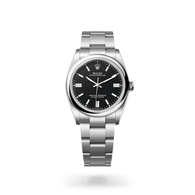 rolex oyster perpetual in oystersteel, m126000-0014 - ben bridge