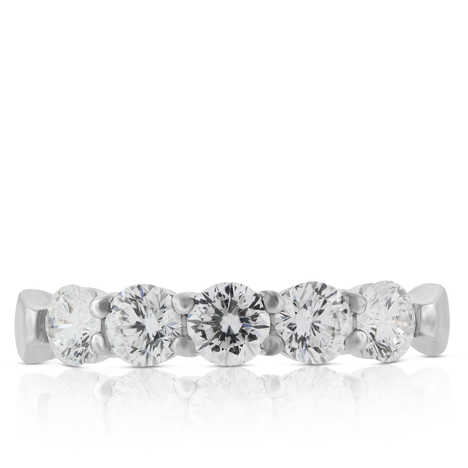 Ben Bridge Signature 5-Stone Diamond Band 18K, 1 ctw.