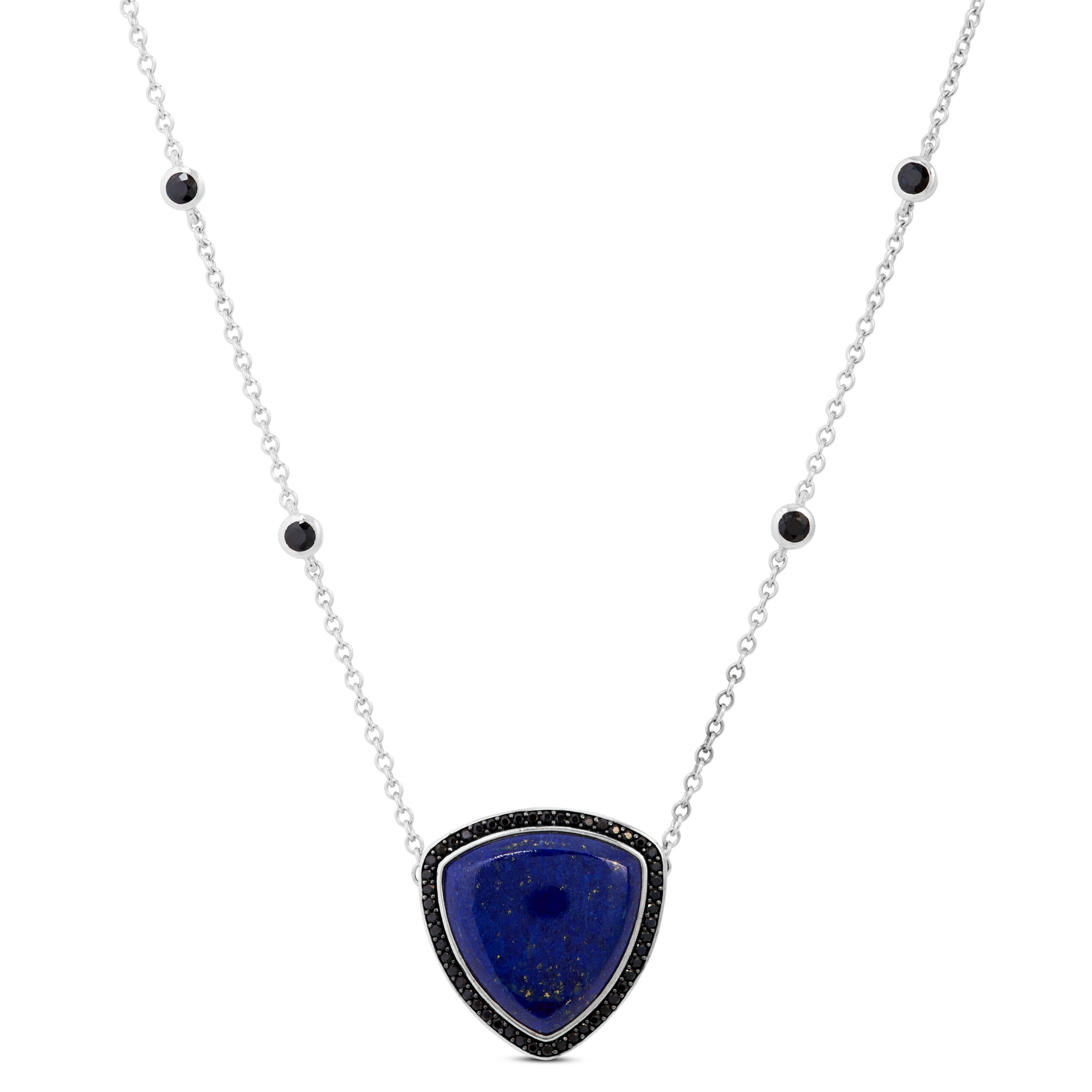 Lapis Lazuli & Black Sapphire Necklace