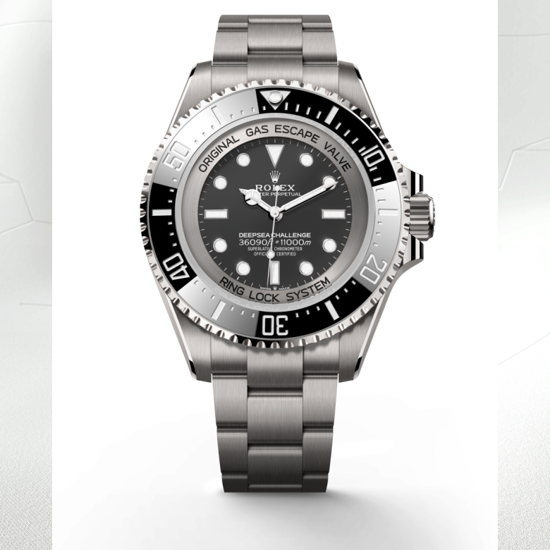 rolex deepsea in rlx titanium, m126067-0002 - watch with background color - ben bridge