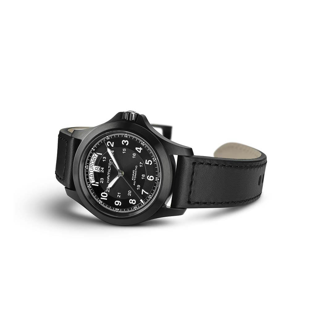 Hamilton Khaki King Day Date Auto Black Dial Watch, 40mm