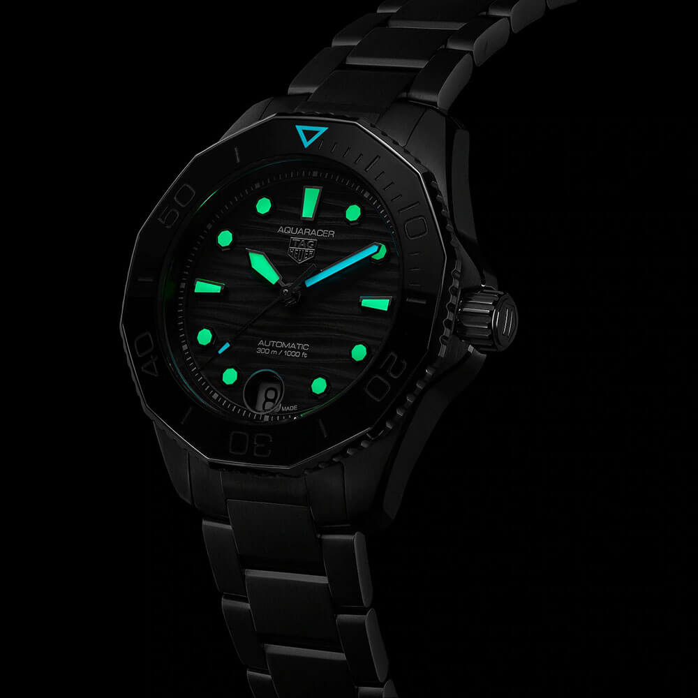 TAG Heuer Aquaracer Professional 300 Black Steel Watch, 36mm