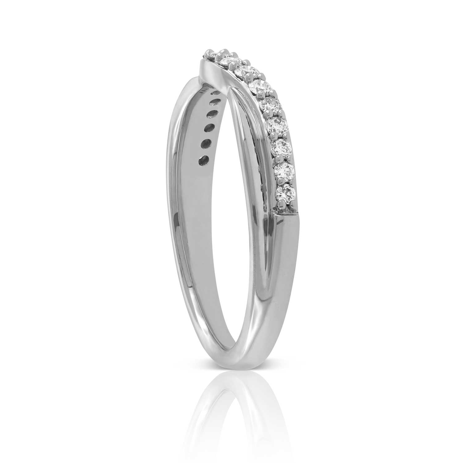Diamond Contour Band 14K