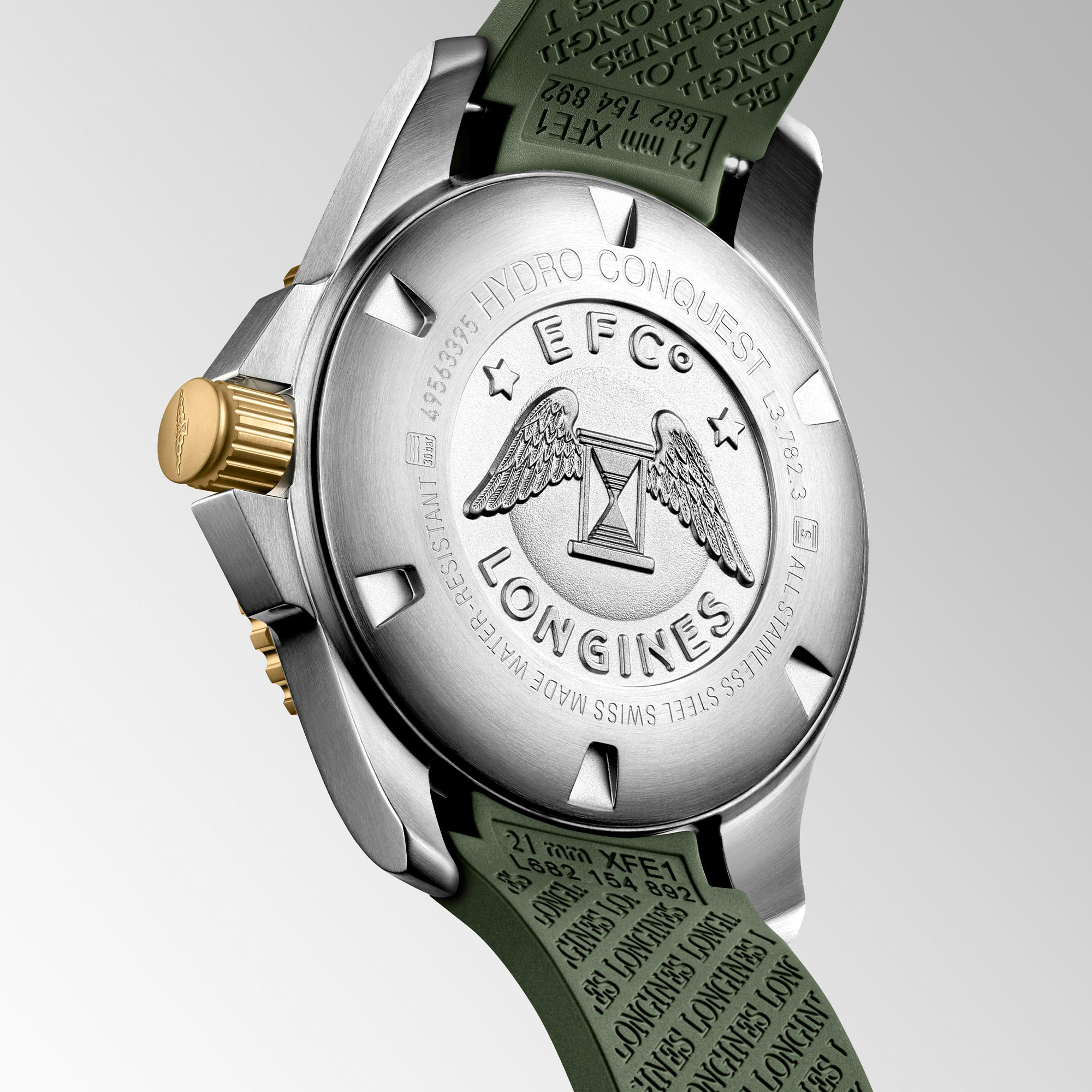 Longines HydroConquest Automatic Green Dial Watch, 43mm