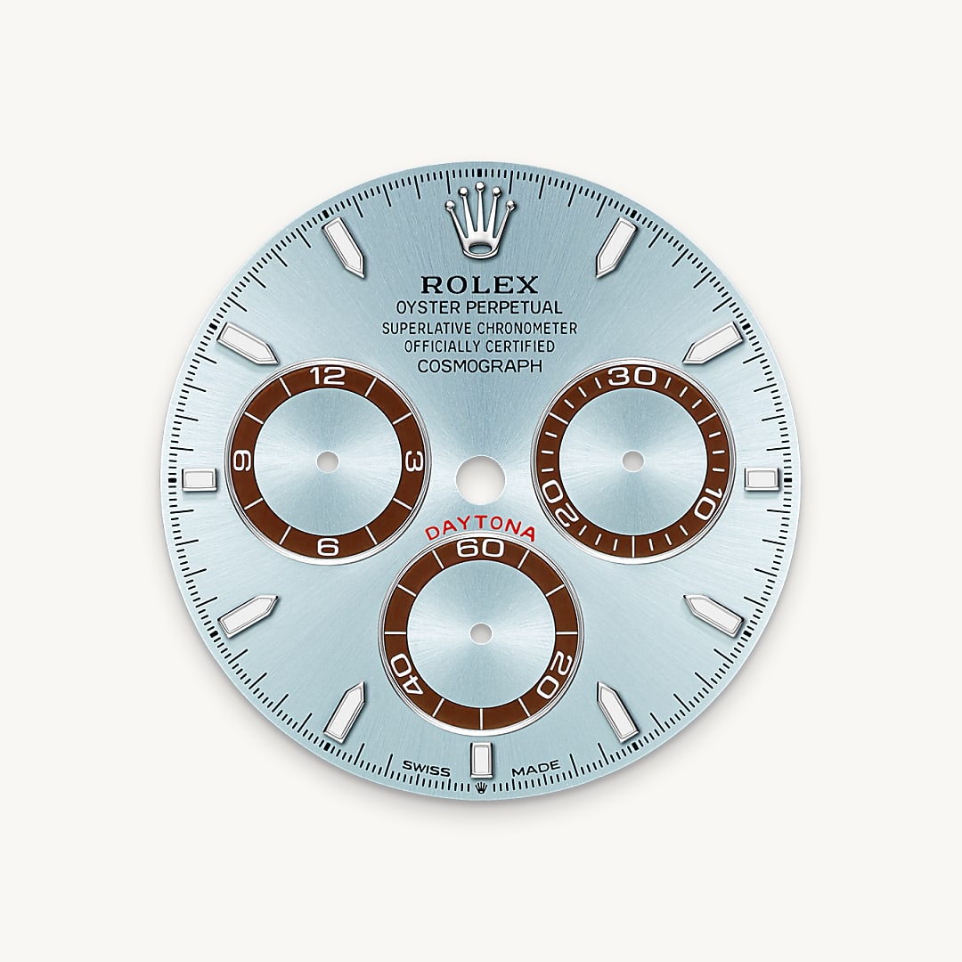 rolex cosmograph daytona in platinum, m126506-0001 - ice-blue dial - ben bridge