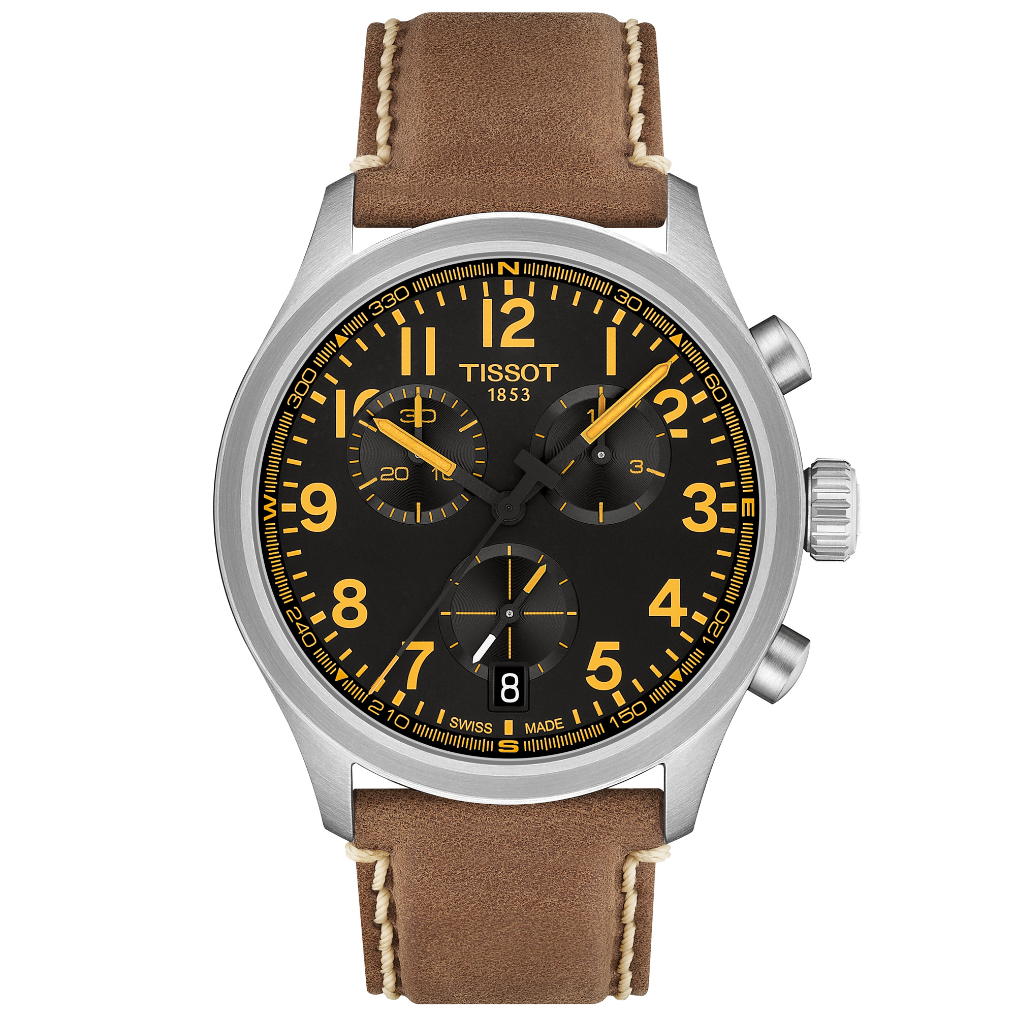 TISSOT Chrono L Black Dial Watch, 42mm