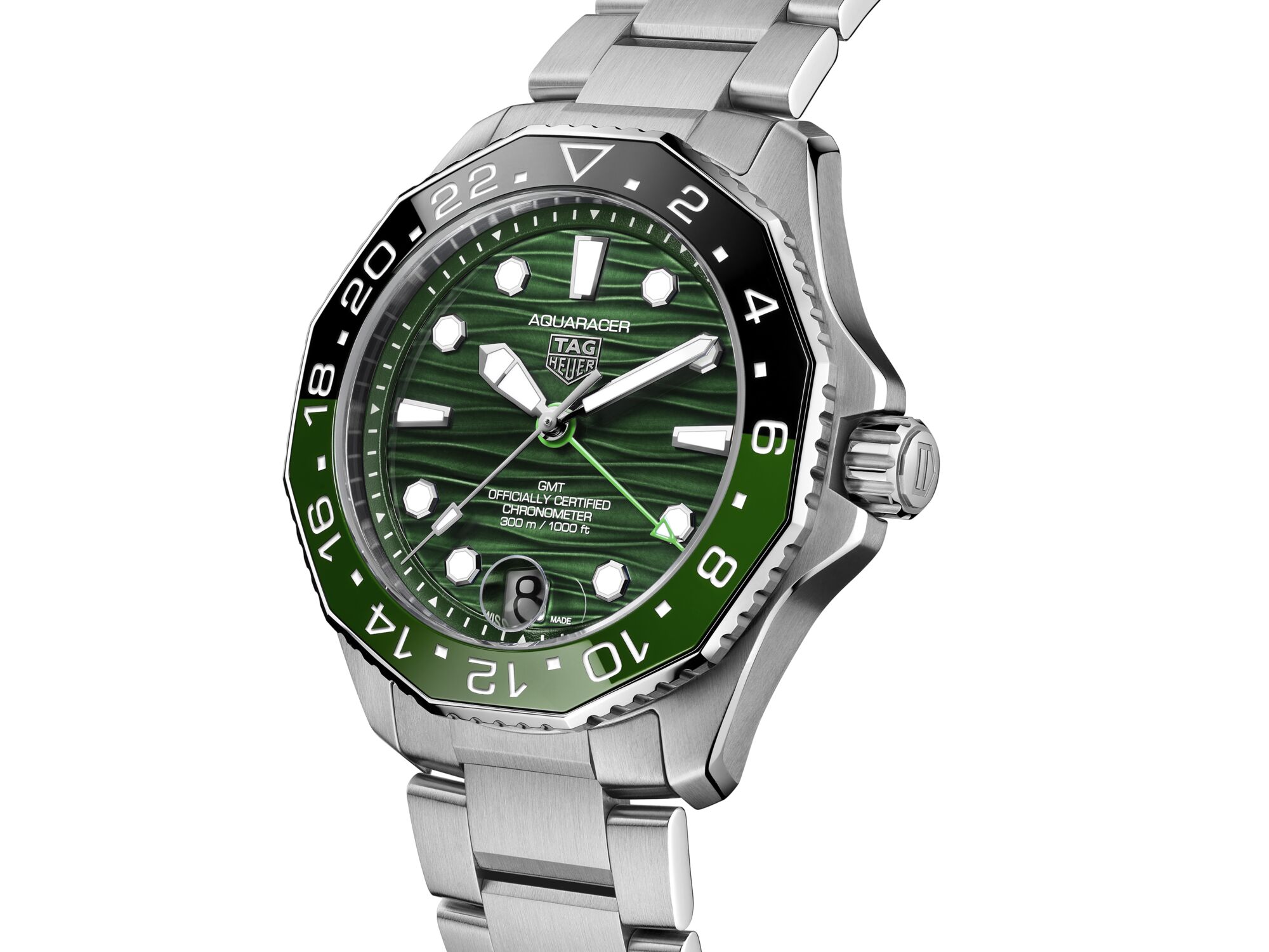 TAG Heuer Aquaracer Professional 300 GMT Green Dial, 42mm - Main Image