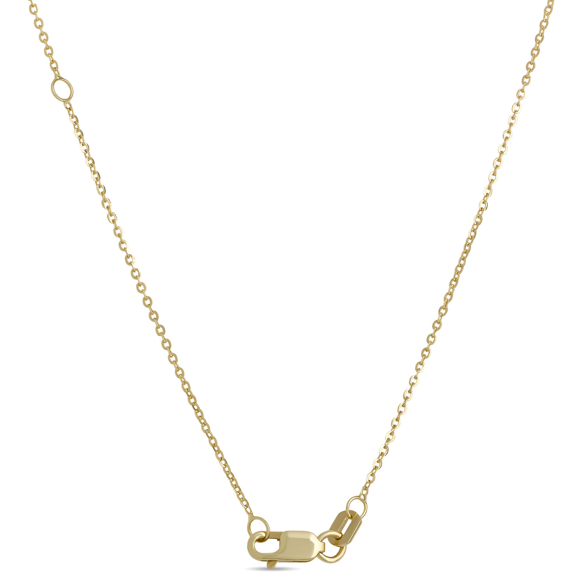 Classic Round Diamond Pendant, ⅔ Carat Total Weight, 14K Yellow Gold