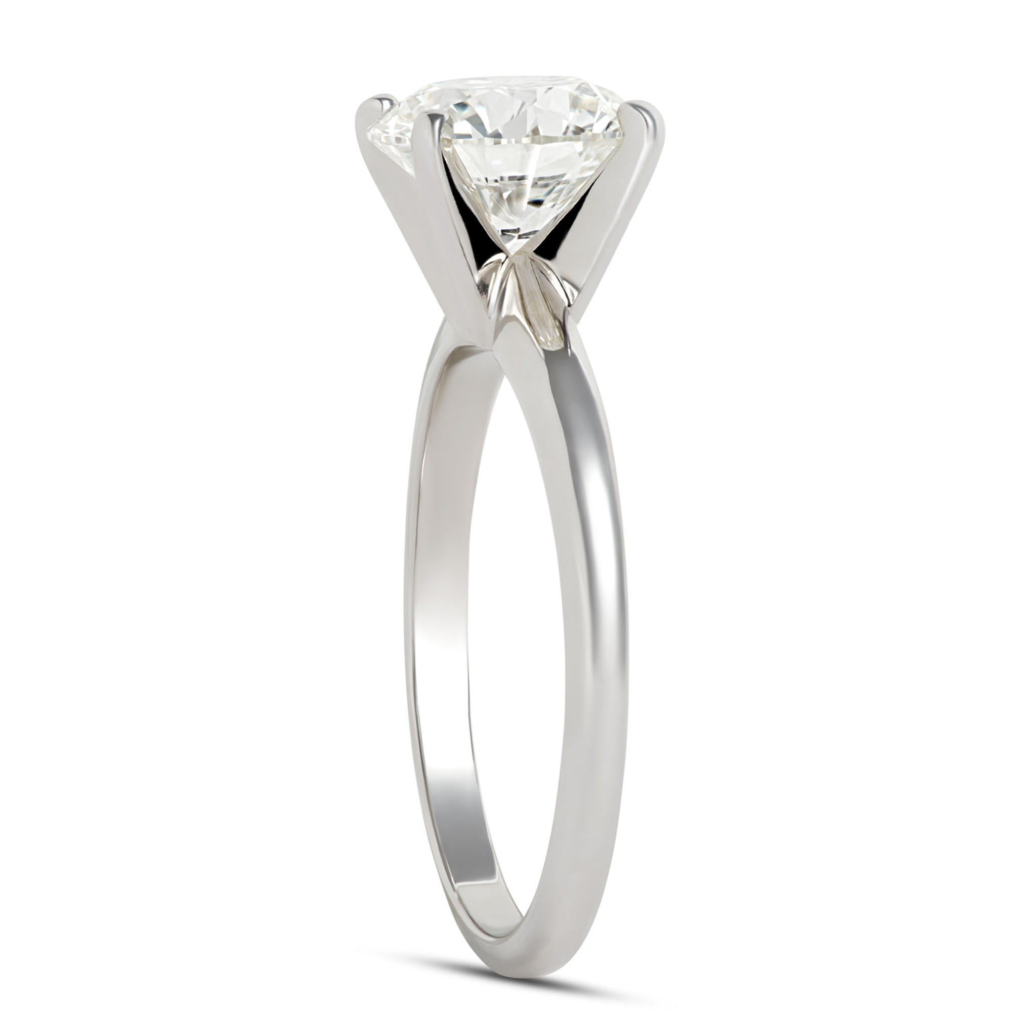  Ikuma Diamond Solitaire Engagement Ring 14K White Gold