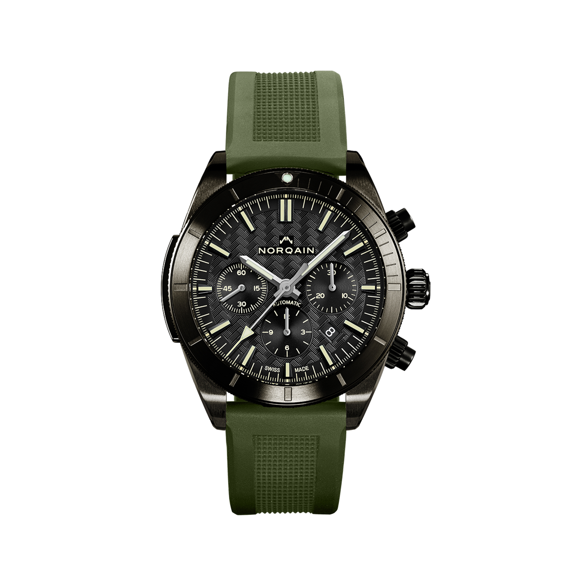 NORQAIN Adventure Sport Black Dial Watch, 42mm