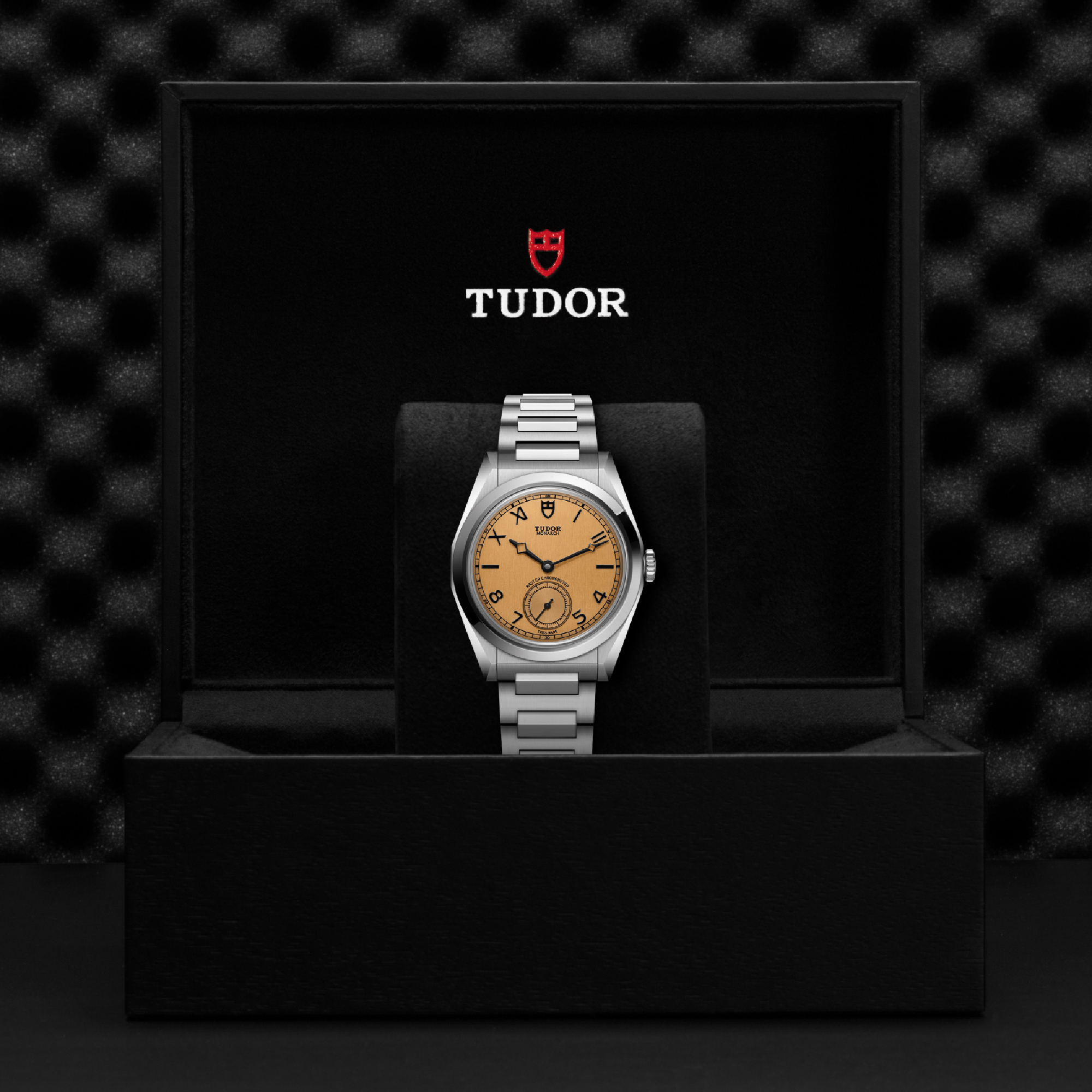 TUDOR Monarch Champagne Dial Watch, 39mm