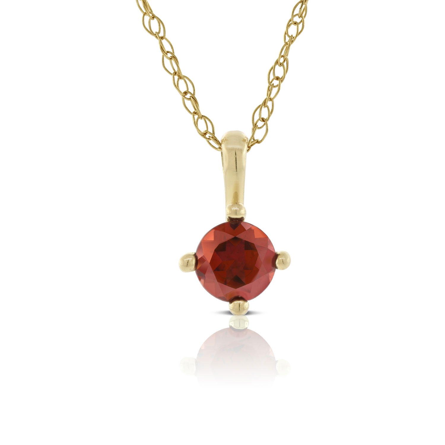 Round Garnet Pendant 14K | Ben Bridge 