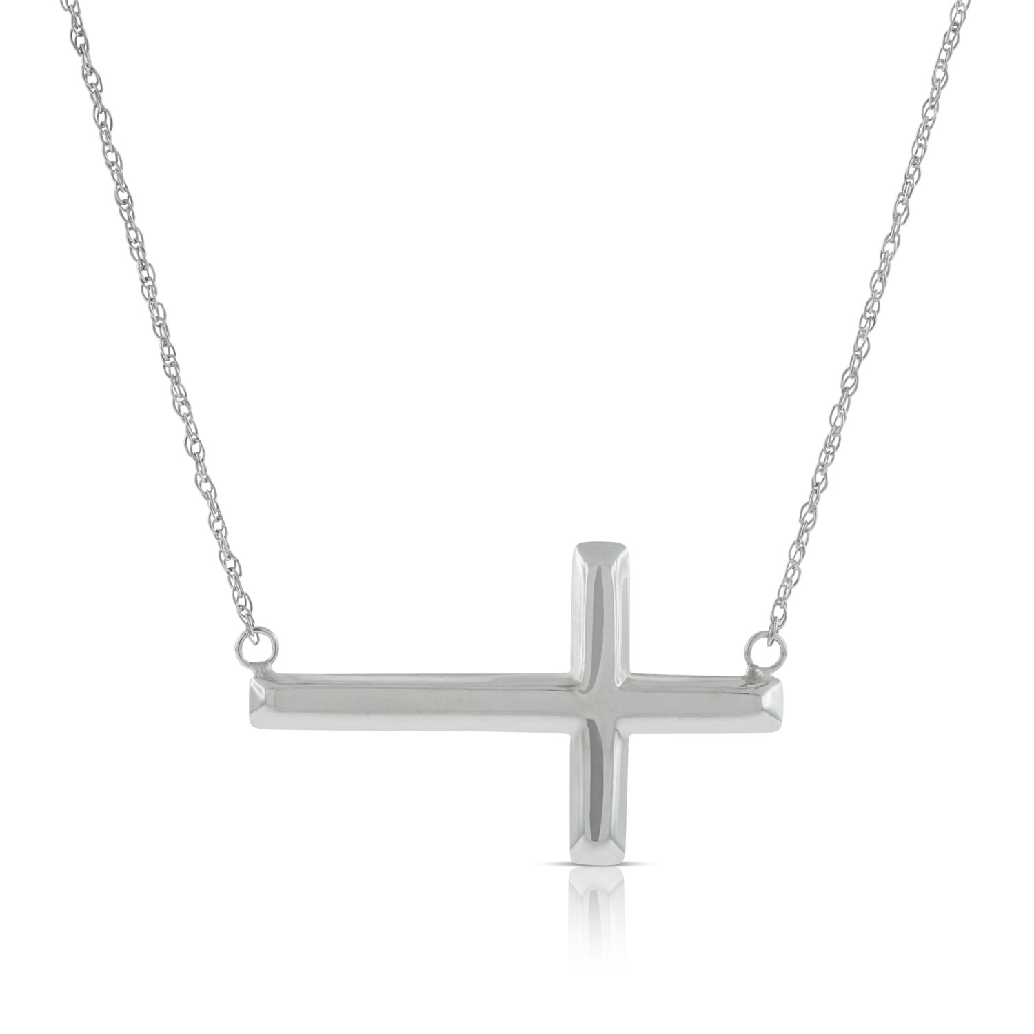 Sideways Cross Necklace 14K Ben Bridge Jeweler